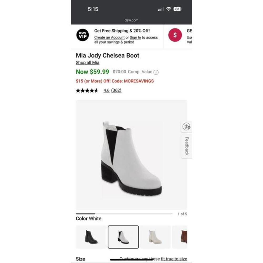 Mia Chelsea boots ￼size 8 - Picture 4 of 4